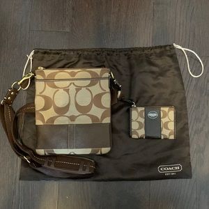 Coach crossbody bag and small wallet
